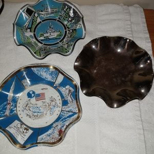 3 pc. Commemorative plate set